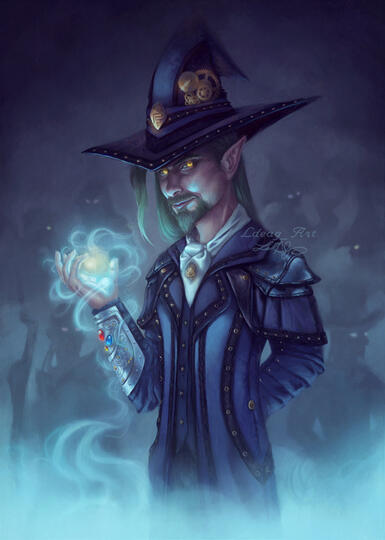 Mischievous wizard gnome